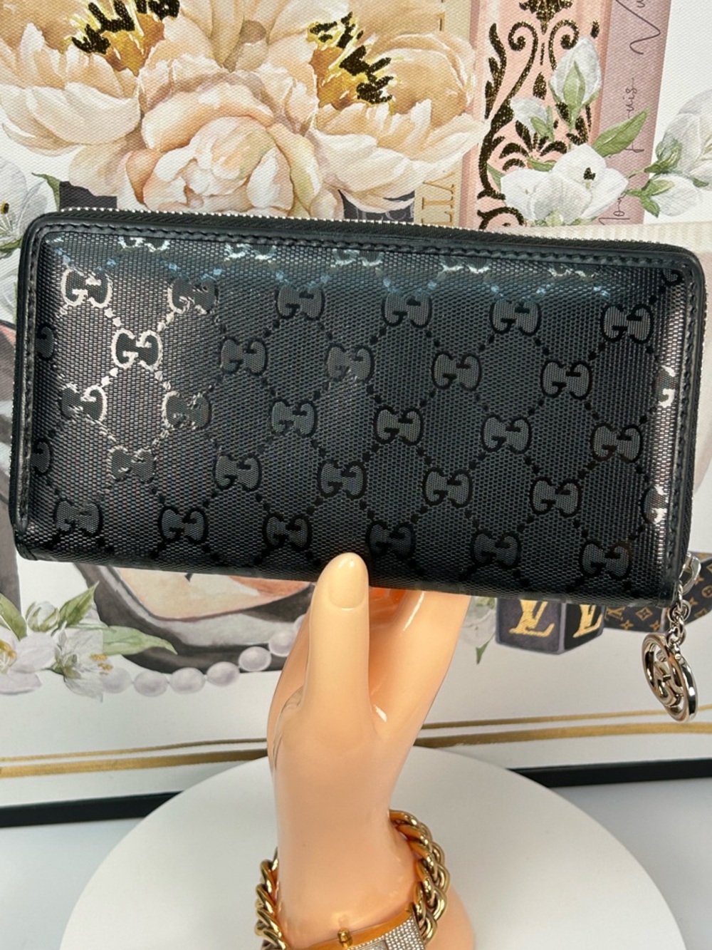 GUCCi GG Imprime Guccissima Leather Zip Around Wallet ππ€ - Picture 11 of 17
